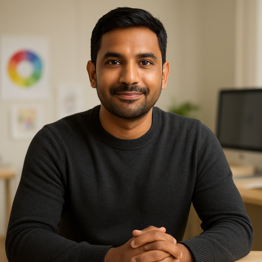 Portrait of Zeeshan Iqbal, founder of ZeeGFX